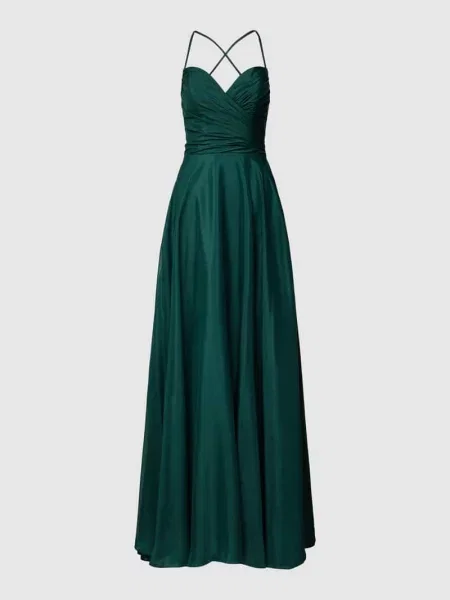 Sukienka wieczorowa z cienkimi ramiączkami Luxuar Fashion