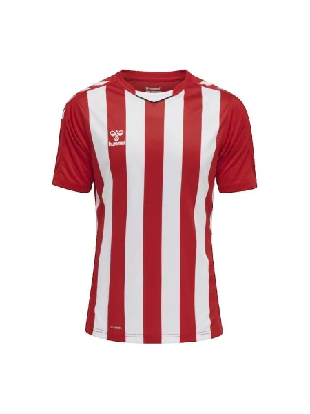 Tricou cu dungi Hummel cu dungi din jerseu roșu