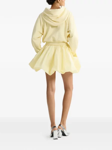 Bluza z kapturem Patou o krotszym kroju żółta