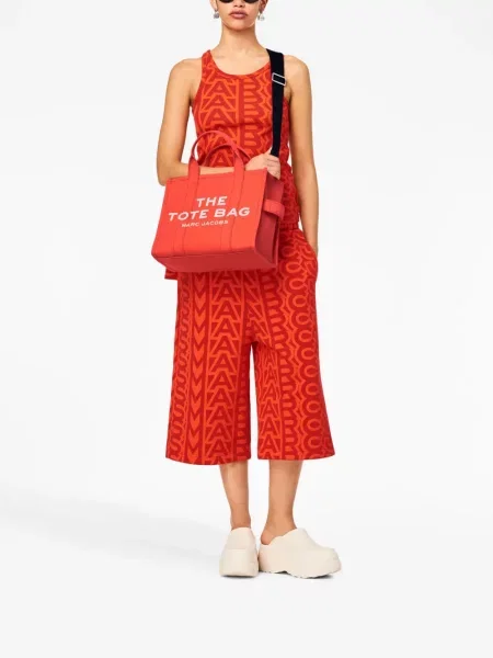 Drobė rankinė Marc Jacobs oranžinė