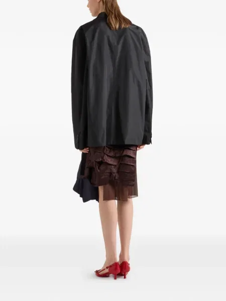 Spódnica midi Prada do kolan niebieska