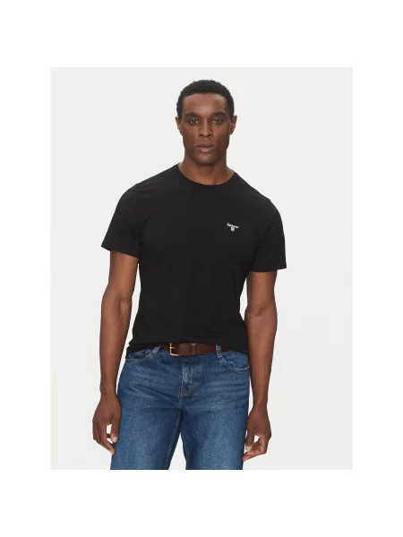 Barbour T-shirt Essential Sports Tailored Fit crna