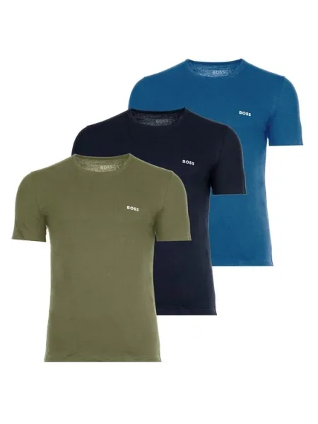 BOSS Póló szett Színes Regular Fit kék