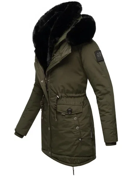 NAVAHOO Zimska parka Sweety Deluxe kaki crna