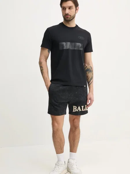 BALR. t-shirt z nadrukiem czarny