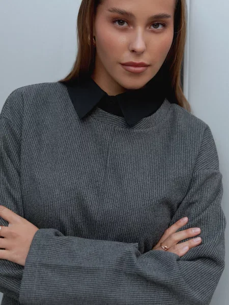 Кофта Seventeen графіт кашемір