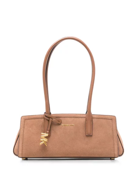 Τσάντα Michael Kors σουέτ με αυτόγραφο καφέ