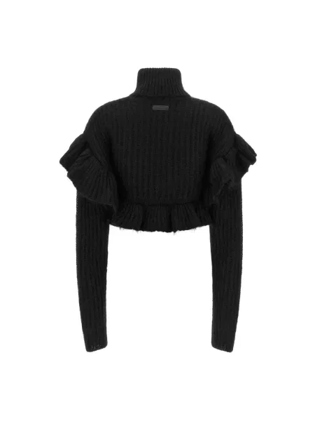 Krótki sweter Elisabetta Franchi czarny
