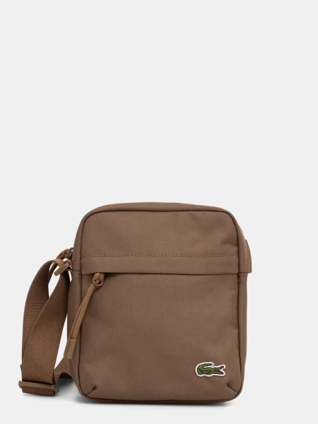Lacoste geantă mică de umăr maro
