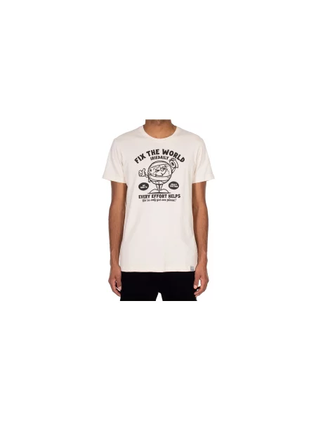 IrieDaily Fix The World Tee Mężczyźni Koszulki IrieDaily Size: M biały