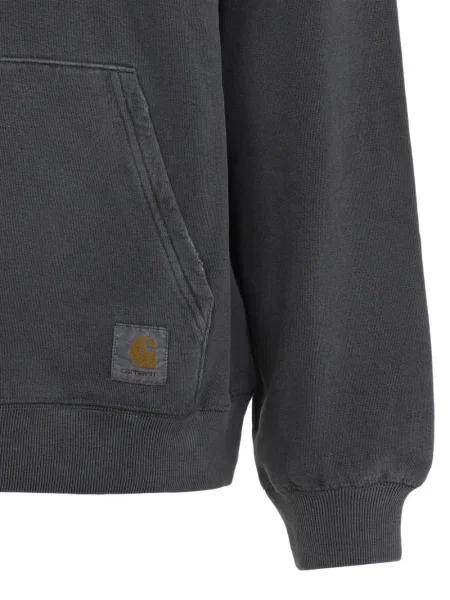 Суичър с качулка Carhartt Wip с качулка черно