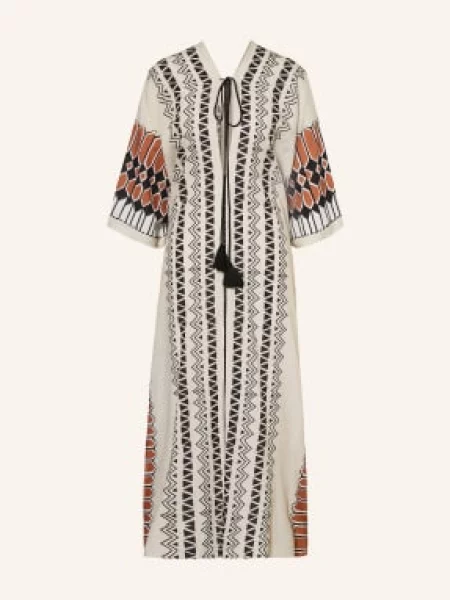 Miss June Kaftan weiss czarna