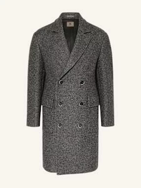 Barena Venezia Vlněný Kabát šedá