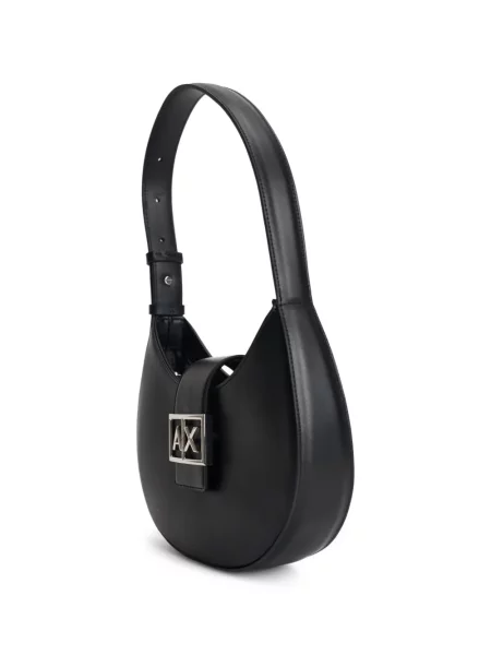 Geantă de mână Armani Exchange cu autograf negru