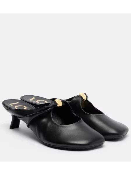 Papuci tip mules Loewe din piele negru