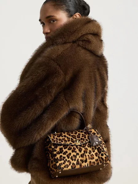 Кожаная сумка через плечо Lauren Ralph Lauren
