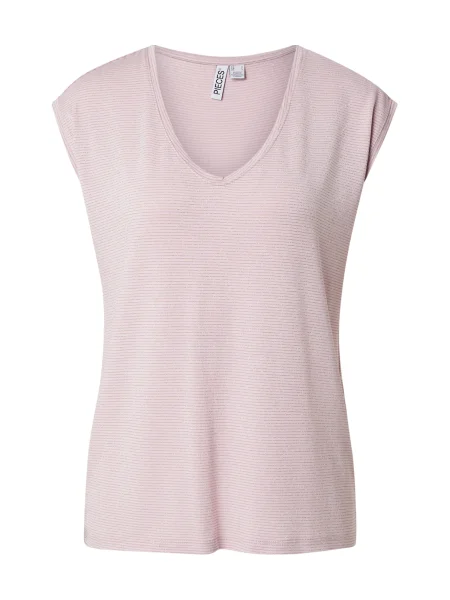 Tricou Pieces cu dungi violet