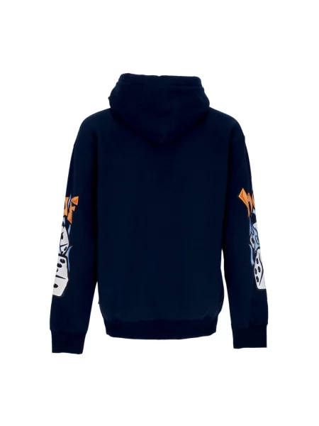 Bluza z kapturem Huf z nadrukiem niebieska
