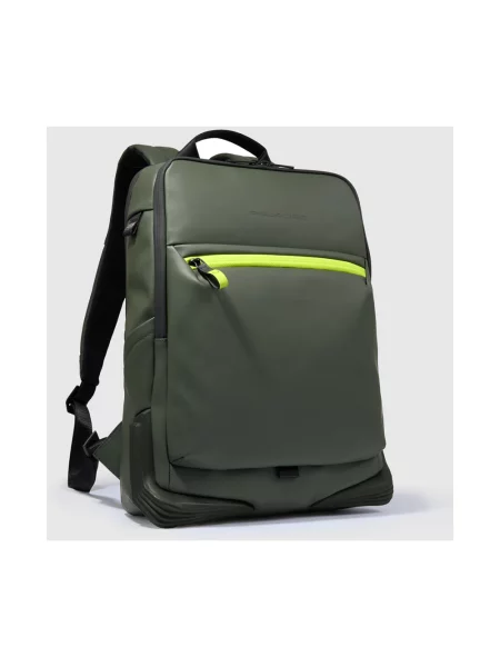 Torba na laptopa Piquadro wodoszczelna zielona