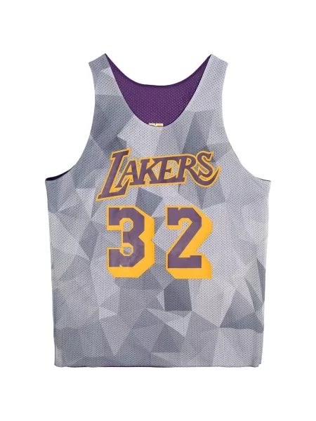 Reversibil cămașă Mitchell & Ness plasă violet