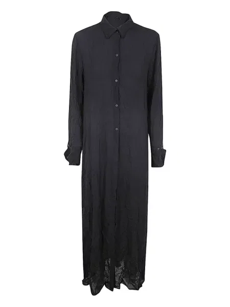 Rochie tip cămașă Maria Calderara de costum negru