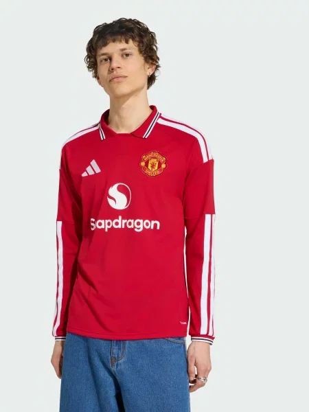 Поло adidas перероблений червоний