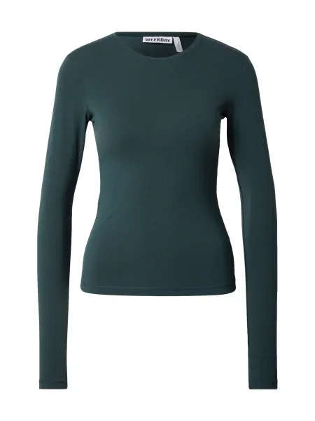 WEEKDAY Tričko tmavě zelená