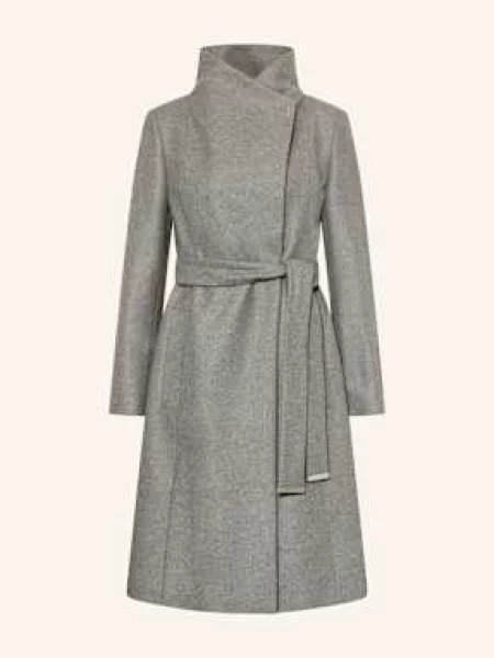 Boss Płaszcz Wełniany Calegan grau szary