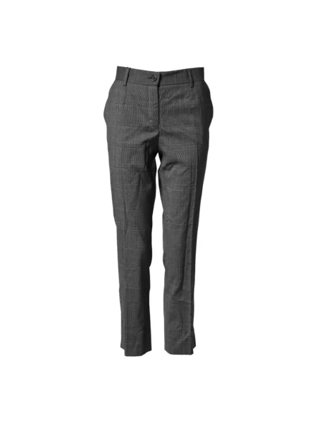 Spodnie Dolce And Gabbana wełniane garniturowe szare