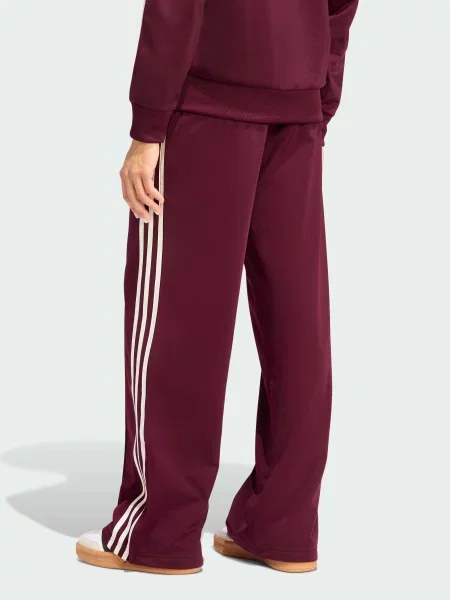 Повседневные переработанный брюки Adidas бордовые