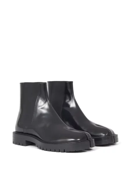 Iš natūralios odos auliniai batai Maison Margiela juoda