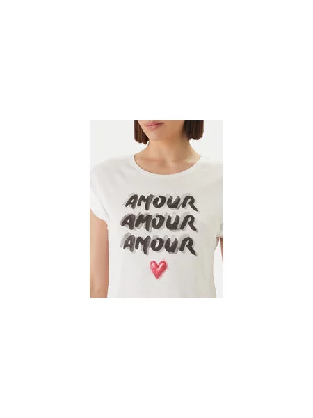Morgan T-shirt Regular Fit bijela