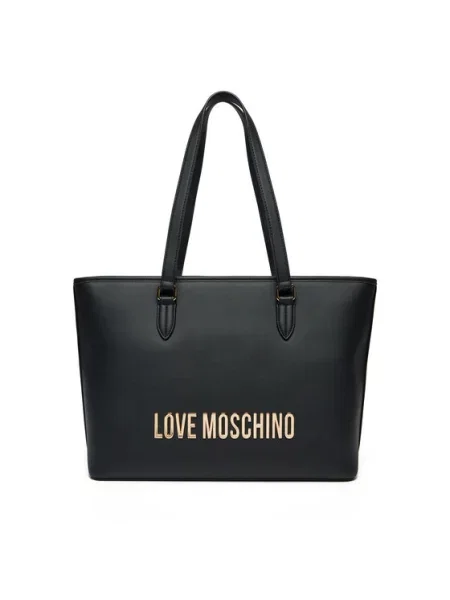 Pisemska torbica Love Moschino črna