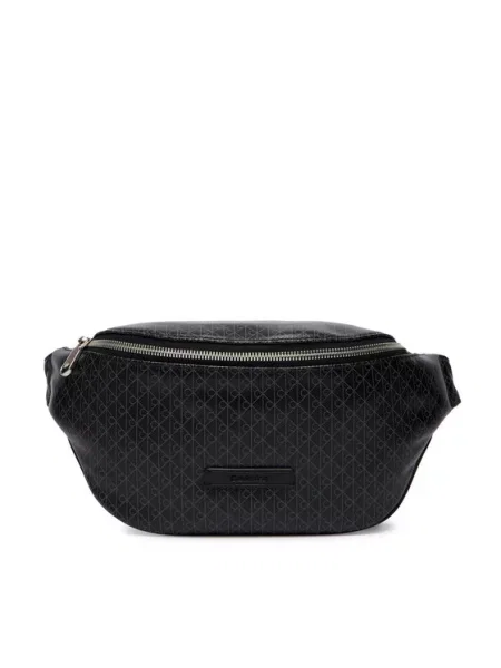 Calvin Klein Torbica oko struka﻿ Emblem Aop Coated Waistbag crna