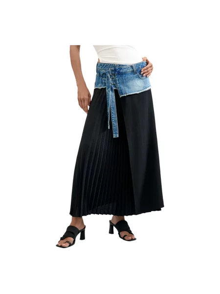 Spódnica maxi Desigual czarna