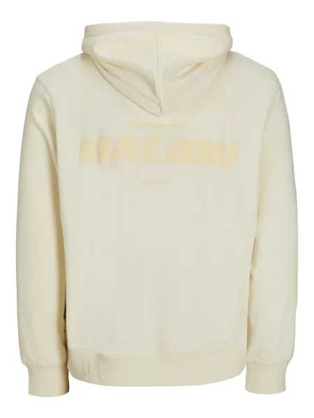 JACK & JONES Mikina Cointerlude šedobiela