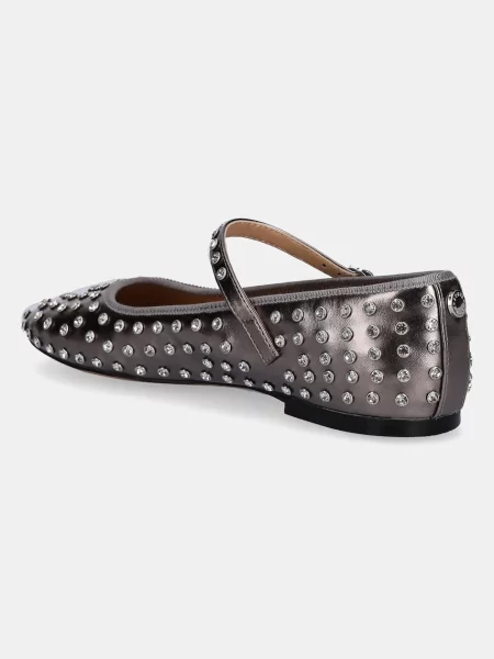 Балетки Steve Madden серебряные