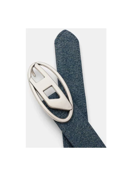 Diesel pasek OVAL D LOGO W niebieski