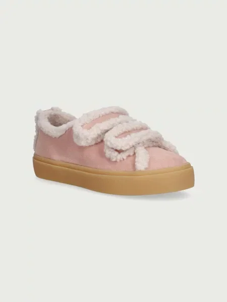 Inuikii SHEARLING LOW VELCRO PASTELLE gyerek velúr sportcipő rózsaszín