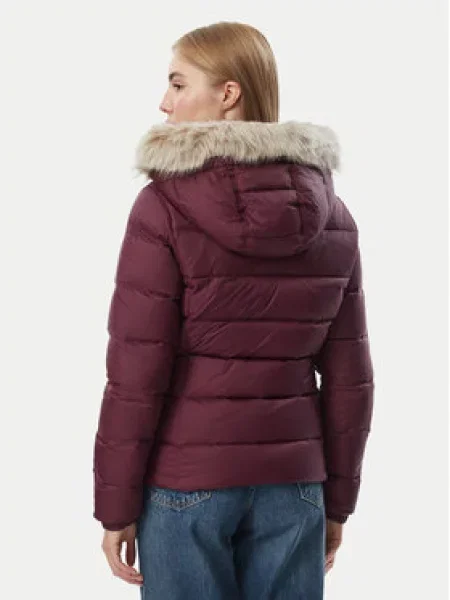 Tommy Jeans Puhovka Basic  Bordo rdeča
