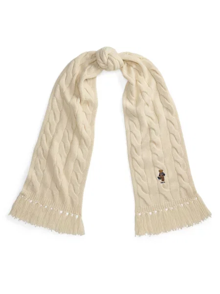 Polo Ralph Lauren Szalik Kremowy biała