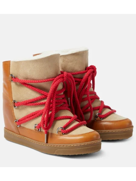 Botine Isabel Marant din piele maro