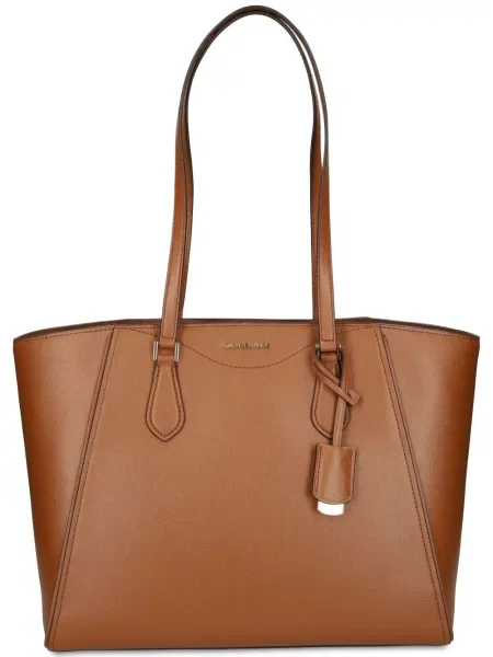 Geanta de piele Michael Michael Kors maro