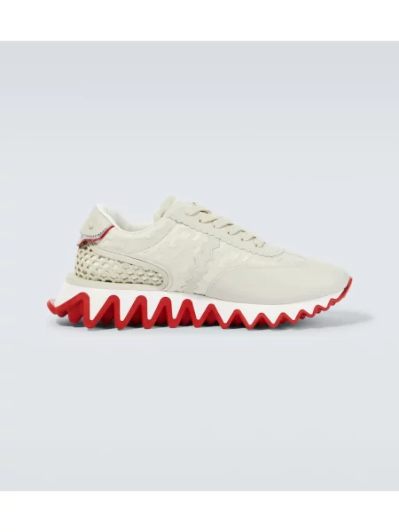 Sneakerși Christian Louboutin din piele bej