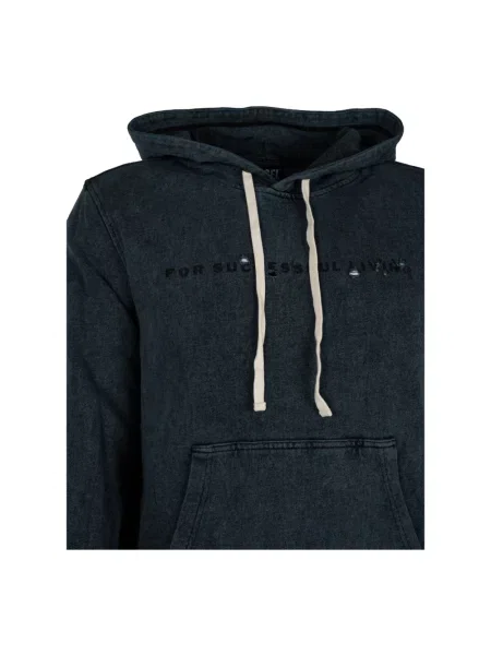 Bluza z kapturem Diesel z kapturem szara