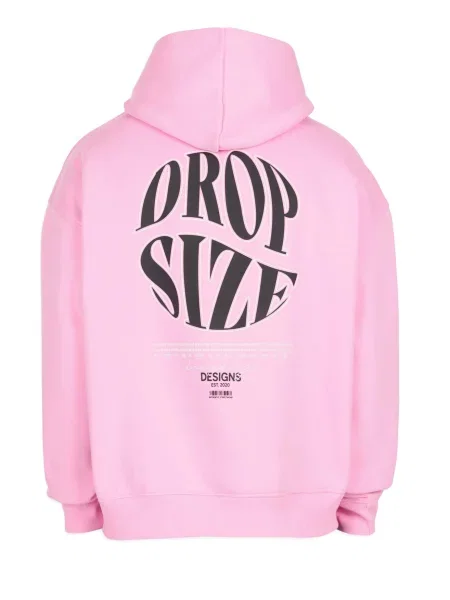 Dropsize Mikina ružová čierna