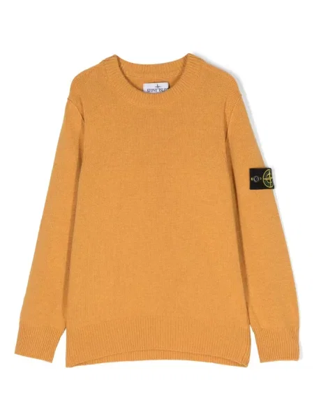 Sweter dziecięcy Stone Island żółty