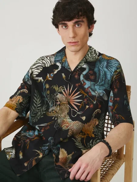 Риза Medicine мъжка със свободна кройка