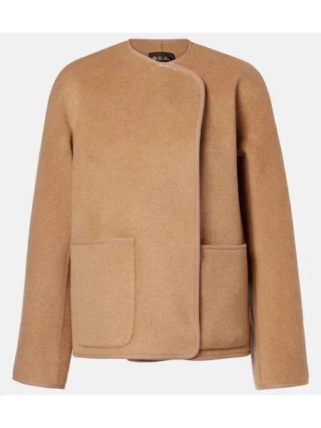 Geacă Loro Piana de lână bej