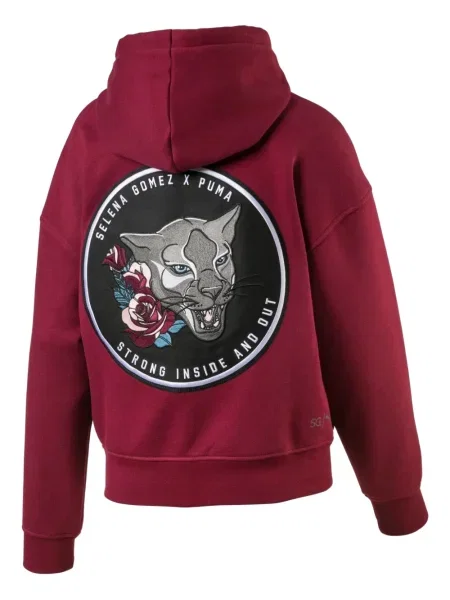 Hanorac cu glugă Puma roșu